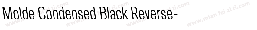 Molde Condensed Black Reverse字体转换